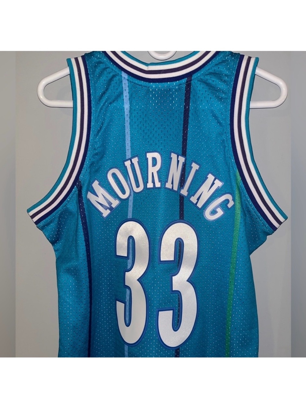 Charlotte Hornets Alonzo Mourning #33 Mitchell & Ness 1992-93 ROOKIE NBA Jersey